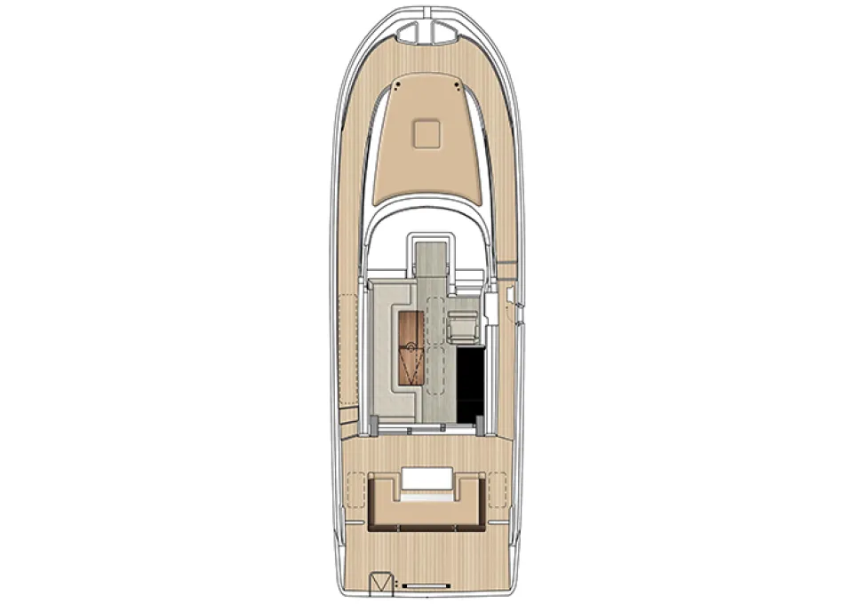 Delphia 10 Sedan, Main deck